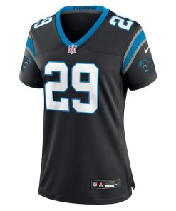 Alternative view of Akayleb Evans Carolina Panthers Nike Women's Team Game Jersey -  Black