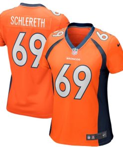 Mark Schlereth Denver Broncos Nike Women's Game Retired Player Jersey - Orange