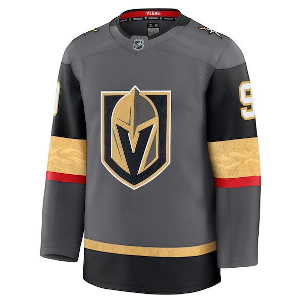Jack Eichel Vegas Golden Knights Alternate Premium Jersey - Gray/Gold - Image 3