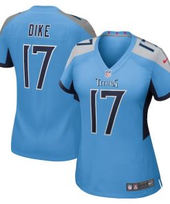 Chimere Dike Tennessee Titans Nike Women's Team Game Jersey -  Light Blue