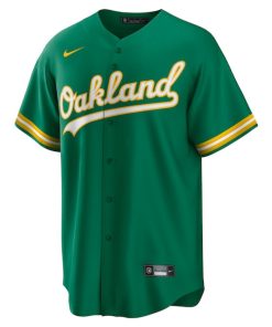 Alternative view of Nick Allen Oakland Athletics Nike Alternate Replica Jersey - Kelly Green