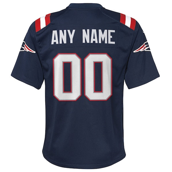 New England Patriots Nike Youth Custom Game Jersey - Navy - Image 3