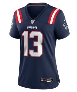 Alternative view of Mack Hollins New England Patriots Nike Women's Team Game Jersey -  Navy
