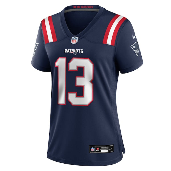 Mack Hollins New England Patriots Nike Women's Team Game Jersey - Navy - Image 2