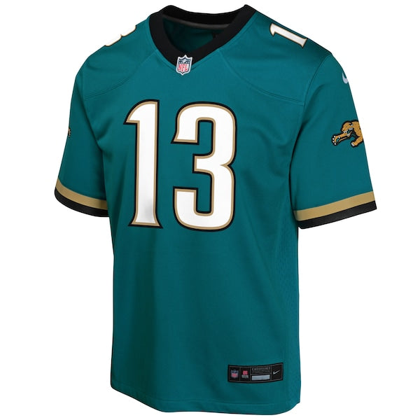 Christian Kirk Jacksonville Jaguars Nike Youth Prowler Throwback Player Game Jersey - Teal - Image 2