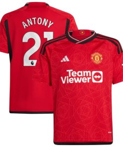 Antony Manchester United adidas Youth 2023/24 Home Replica Player Jersey - Red