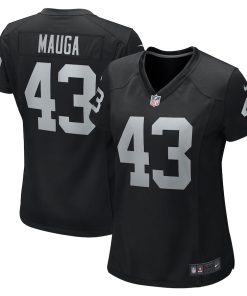 Kanai Mauga Las Vegas Raiders Nike Women's Team Game Jersey -  Black