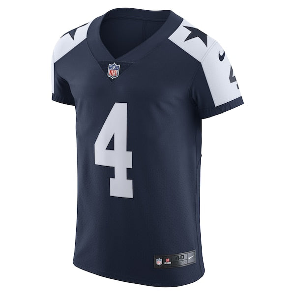 Dak Prescott Dallas Cowboys Nike Alternate Vapor Elite Player Jersey - Navy/White - Image 3