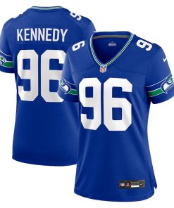 Cortez Kennedy Seattle Seahawks Nike Women's Throwback Player Game Jersey - Royal