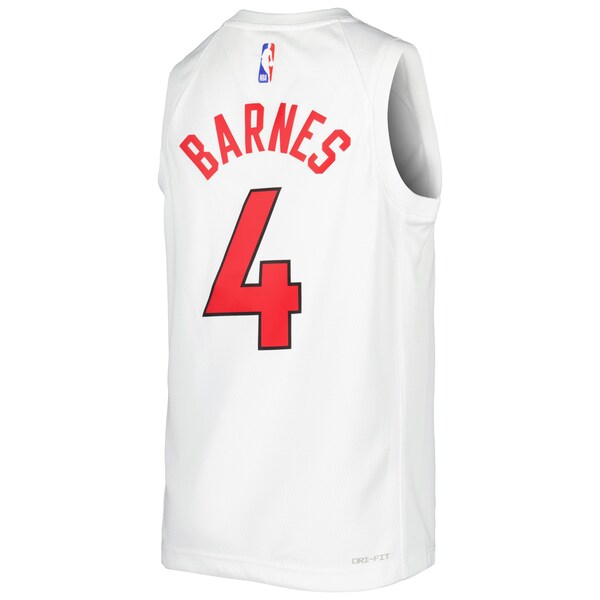 Scottie Barnes Toronto Raptors Nike Youth Swingman Jersey - Association Edition - White/Red - Image 5