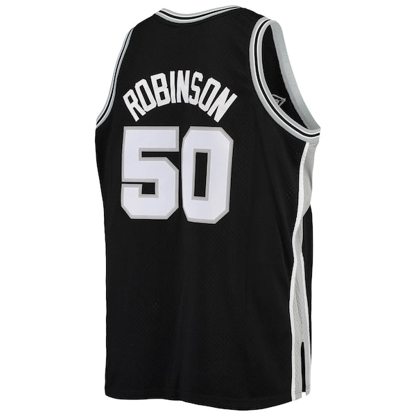 David Robinson San Antonio Spurs 1998/99 Big & Tall Hardwood Classics Swingman Jersey - Black - Image 3