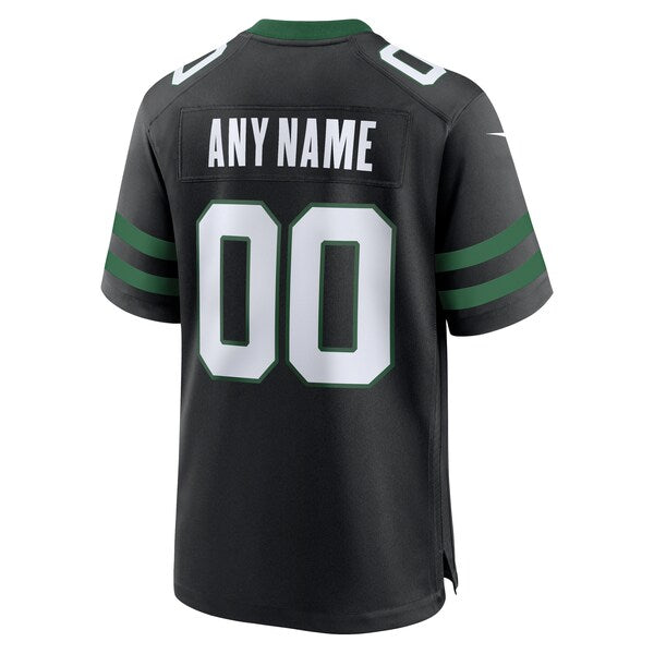 New York Jets Nike Alternate Custom Game Jersey - Legacy Black - Image 3