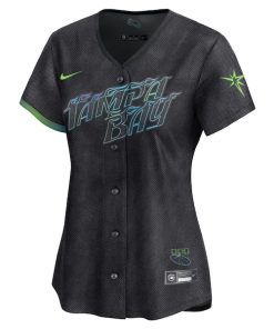 Alternative view of Tampa Bay Rays Nike Women's 2024 City Connect Limited Jersey - Charcoal