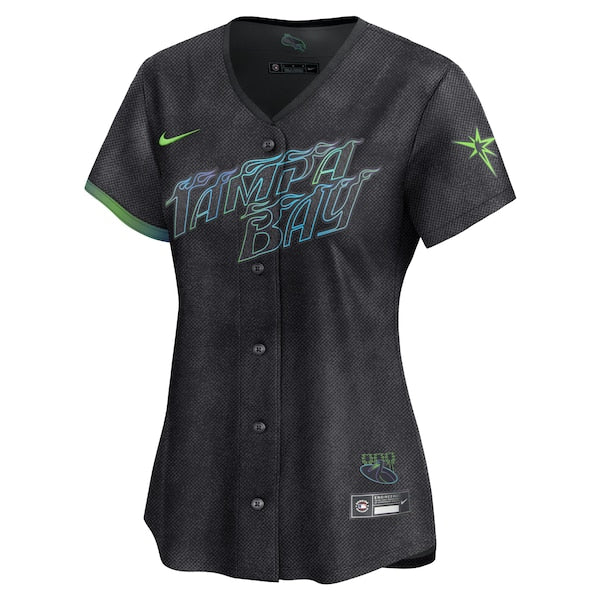 Tampa Bay Rays Nike Women's 2024 City Connect Limited Jersey - Charcoal - Image 2