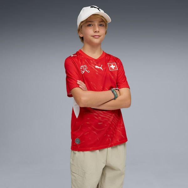 Switzerland National Team Puma Youth 2026 Home Replica Jersey - Red - Image 3