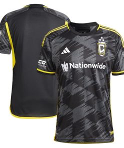 Columbus Crew adidas 2024 VeloCITY Kit  Authentic Patch Jersey - Black