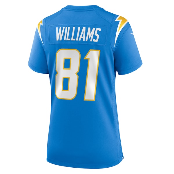Mike Williams Los Angeles Chargers Nike Women's Team Game Jersey - Powder Blue - Image 4