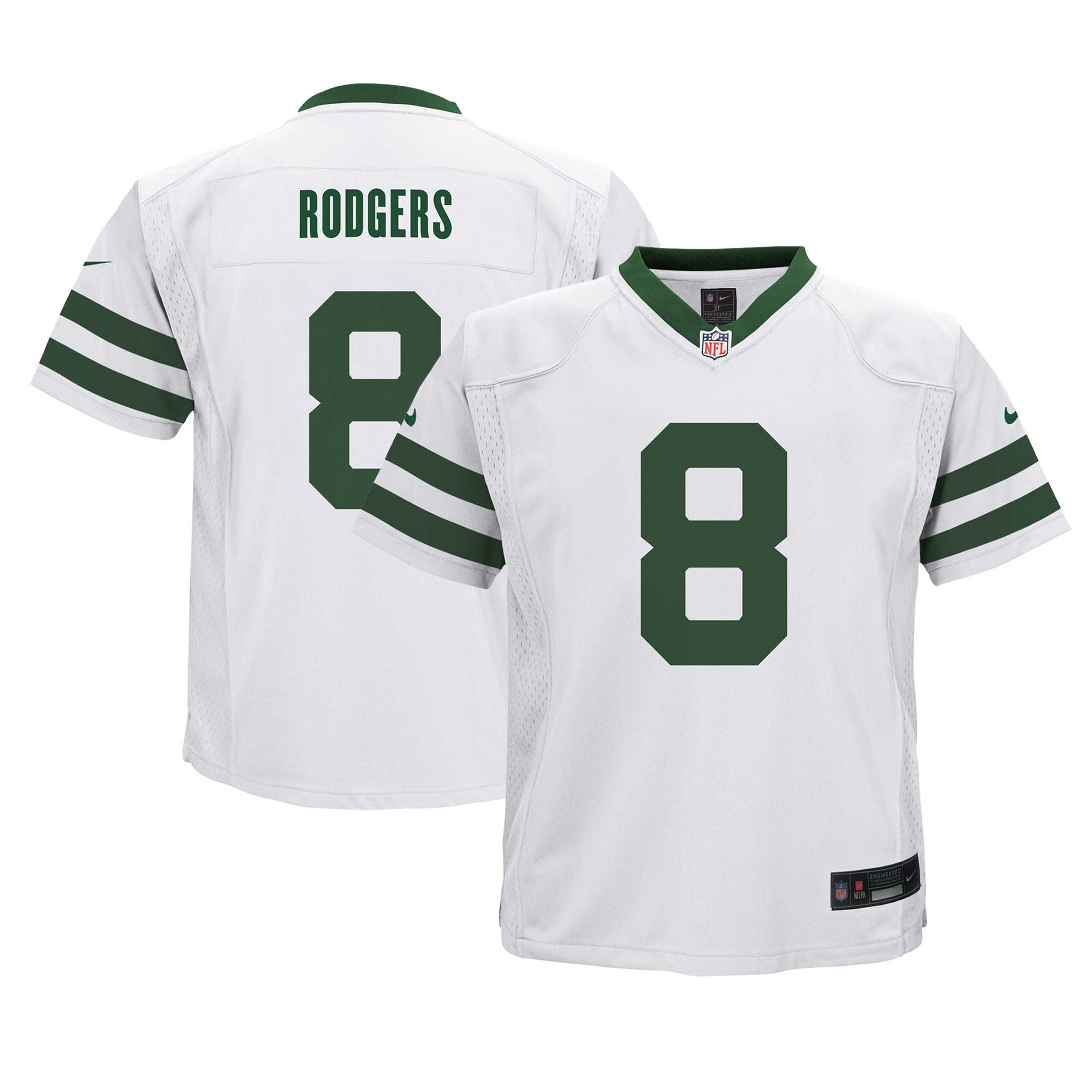 Aaron Rodgers New York Jets Nike Preschool Game Jersey - Gotham Green/White - Image 5