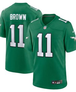 A.J. Brown Philadelphia Eagles Nike Youth Game Jersey - Kelly Green
