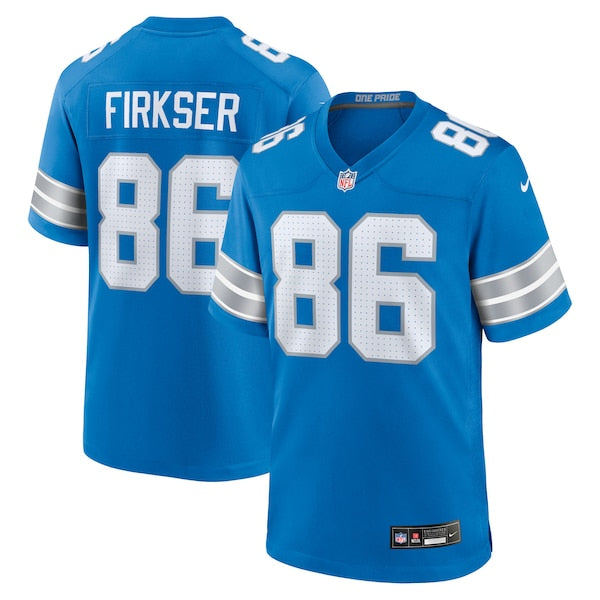 Anthony Firkser Detroit Lions Nike Team Game Jersey - Blue