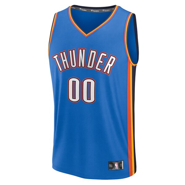 Oklahoma City Thunder Fast Break Custom Replica Jersey - Icon Edition - Blue - Image 2