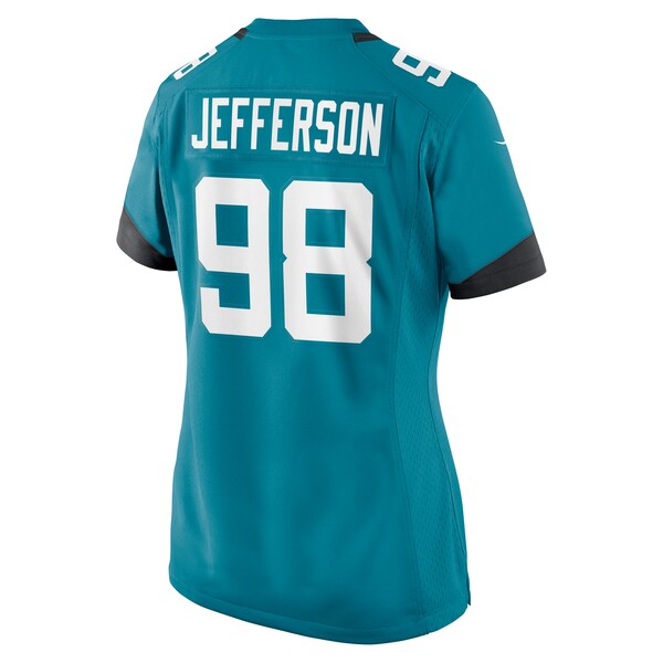 Jordan Jefferson Jacksonville Jaguars Nike Women's Game Jersey - Teal - Image 3