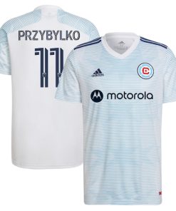 Kacper Przybylko Chicago Fire adidas 2022 Lakefront Kit Replica Player Jersey - White