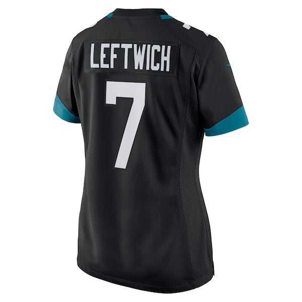 Byron Leftwich Jacksonville Jaguars Nike Women's Alternate Retired Player Game Jersey - Black/Teal - Image 4