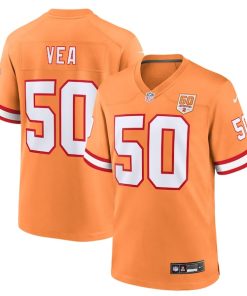 Vita Vea  Tampa Bay Buccaneers Nike 50th Season Game Jersey - Creamsicle/Red