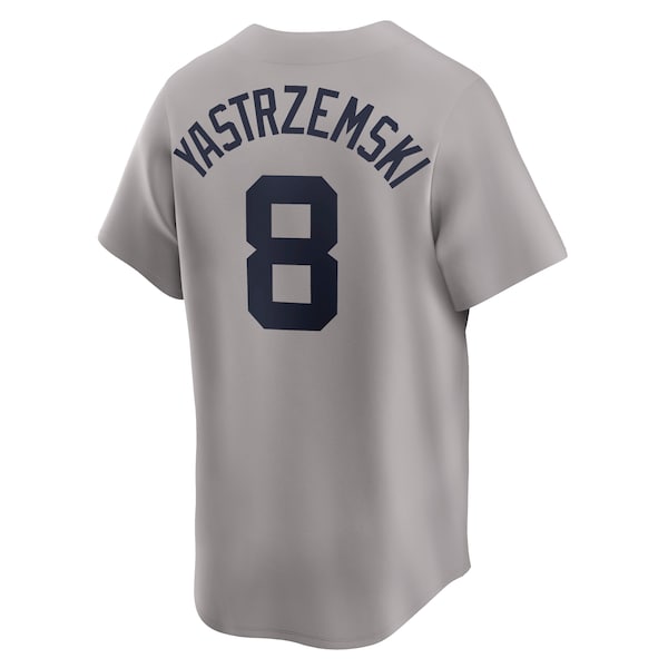 Carl Yastrzemski Boston Red Sox Nike Throwback Cooperstown Collection Limited Jersey - Gray - Image 3