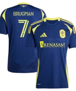 Gast¨®n Brugman Nashville SC adidas 2025 The Heart of Nashville Kit Replica Player Jersey - Navy
