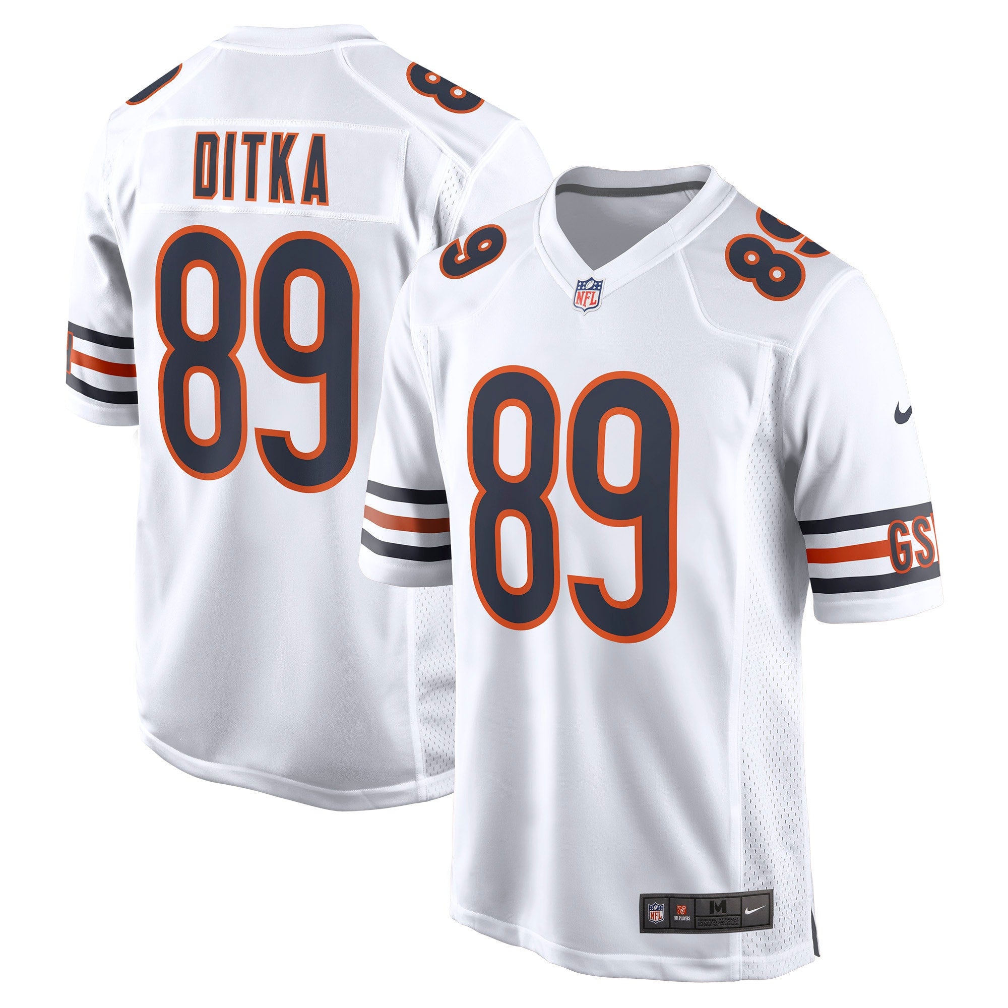Mike Ditka Chicago Bears Nike Game Retired Player Jersey - Navy/Orange/White - Image 8