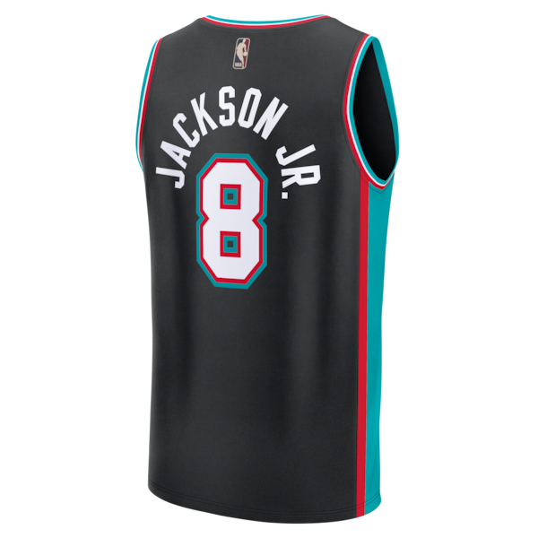 Jaren Jackson Jr. Memphis Grizzlies Fastbreak Jersey - Classic Edition - Black - Image 3