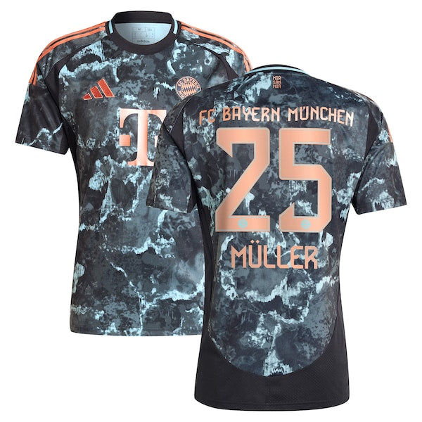 Thomas M¨¹ller Bayern Munich adidas 2024/25 Away Replica Player Jersey - Black