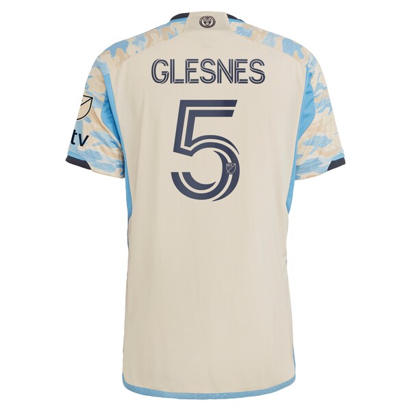 Jakob Glesnes Philadelphia Union adidas 2024 For Philly Authentic Jersey - Tan - Image 3