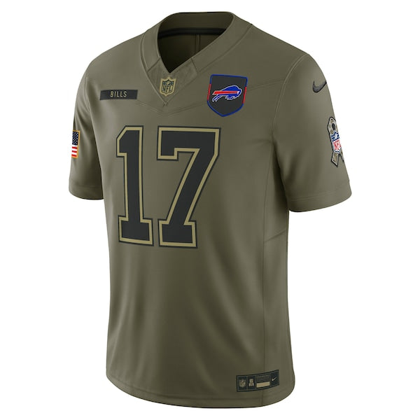 Josh Allen Buffalo Bills Nike 2025 Salute to Service Limited Jersey - Olive - Image 2
