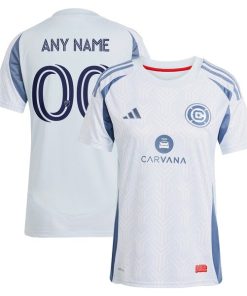 Chicago Fire adidas Women's 2025 The Municipal Kit Replica Custom Jersey - Light Blue