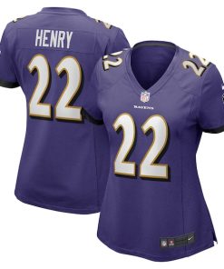Derrick Henry Baltimore Ravens Nike Women's Game Player Jersey - Purple