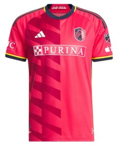 Alternative view of Eduard L?wen St. Louis City SC adidas 2024 The Spirit Kit Authentic Jersey - Red