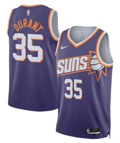 Kevin Durant Phoenix Suns Nike Unisex Swingman Jersey - Icon Edition - Purple/White