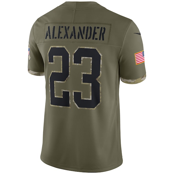 Jaire Alexander Green Bay Packers Nike 2022 Salute To Service Limited Jersey - Olive - Image 3