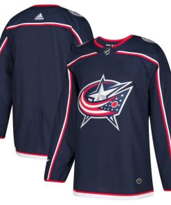 Columbus Blue Jackets adidas Home Authentic Blank Jersey - Navy