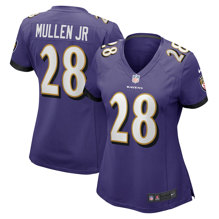 Trayvon Mullen Jr. Baltimore Ravens Nike Women's Team Game Jersey - Purple