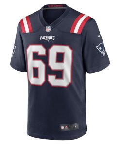 Alternative view of Cole Strange New England Patriots Nike Player Game Jersey - Navy