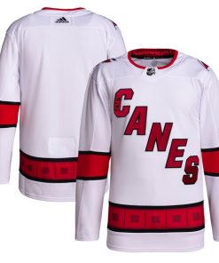 Carolina Hurricanes adidas Men's Away Primegreen Authentic Jersey - White