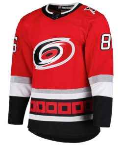 Alternative view of Teuvo Teravainen Carolina Hurricanes adidas  Primegreen Authentic Player Jersey - Red