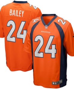 Alternative view of Champ Bailey Denver Broncos Nike Game Retired Player Jersey - Orange/Navy