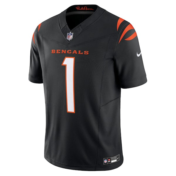 Ja'Marr Chase Cincinnati Bengals Nike Vapor F.U.S.E. Limited Jersey - Black/White - Image 3