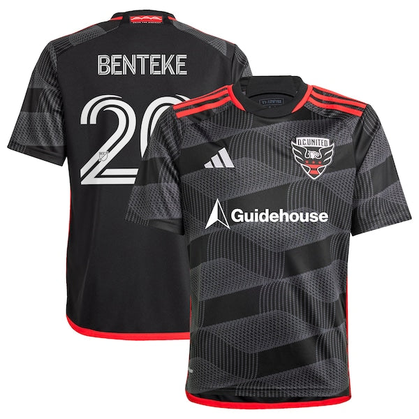 Christian Benteke D.C. United adidas Youth 2024 The Icon Kit Replica Player Jersey?ยจC Black