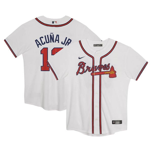 Ronald Acu?a Jr. Atlanta Braves Nike Preschool Home Game Jersey - White